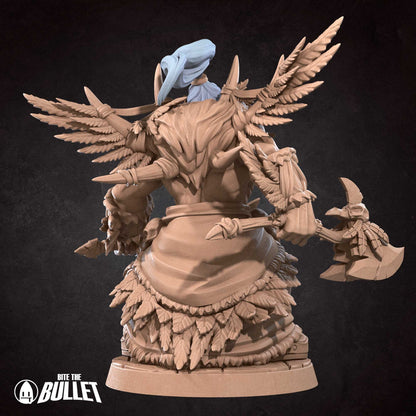 Orc Druid | TABLETOP SCALE | D&D TTRPG Miniature | Bite the Bullet | Unpainted, Unplated Resin 8k