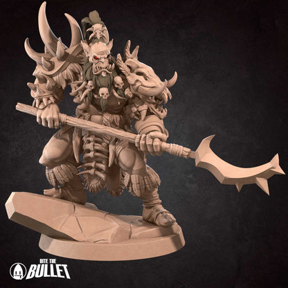 Orc Necromancer | TABLETOP SCALE | D&D TTRPG Miniature | Bite the Bullet | Unpainted, Unplated Resin 8k