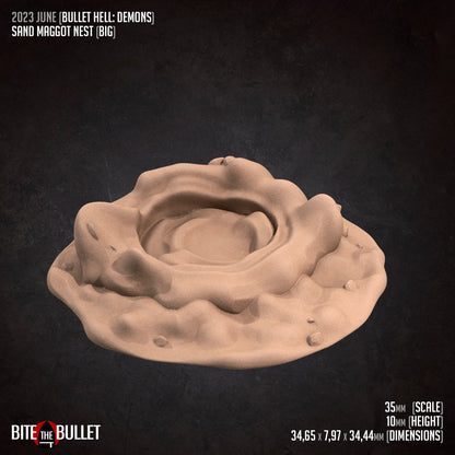 Sand Maggots Set | TABLETOP SCALE | D&D TTRPG Miniature | Bite the Bullet