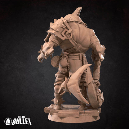 Sharkfolk Bandit | TABLETOP SCALE | TTRPG Miniature | Bite the Bullet | Unpainted, Unplated Resin 8k