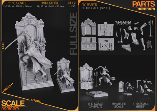 Old Hunter | Resin Garage Kit Figure Video Game Fan Art | Nomnom Figures