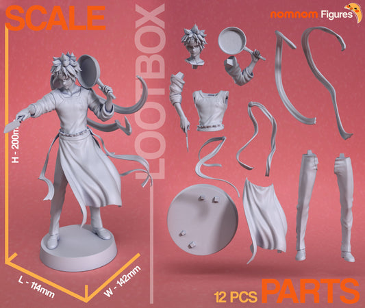 Aspiring Chef | Resin Garage Kit Figure Anime Manga Fan Art | Nomnom Figures