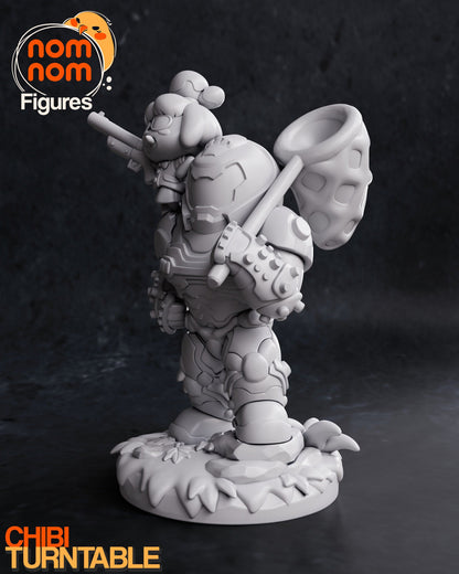 Chibi Doomed Friendship | Resin Garage Kit Figure Video Game Fan Art | Nomnom Figures