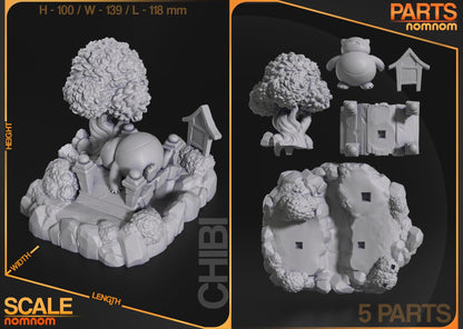 Very Sleepy Guy | Resin Garage Kit Figure Anime Game Fan Art | Nomnom Figures