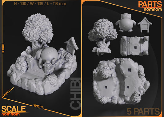 Very Sleepy Guy | Resin Garage Kit Figure Anime Game Fan Art | Nomnom Figures