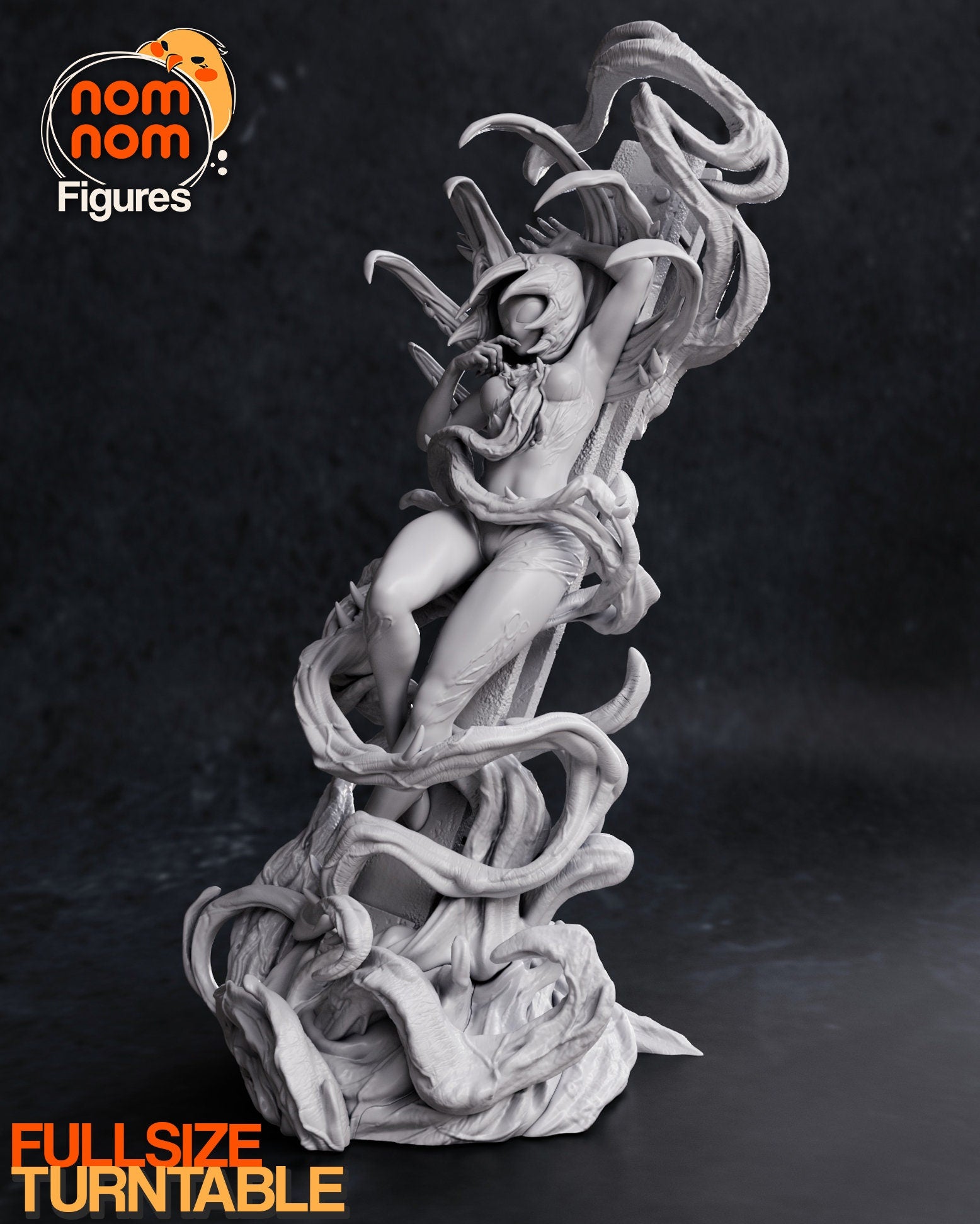 Symbiote Spider Woman | Resin Garage Kit Figure Comic Fan Art | Nomnom Figures