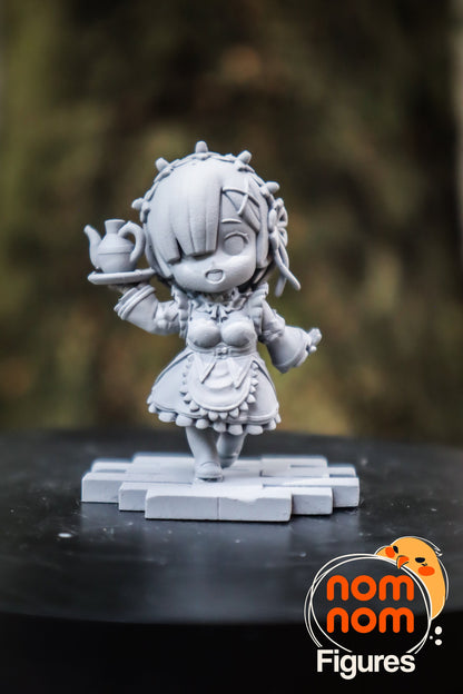 Chibi Margrave Maids | Resin Garage Kit Figure Anime Fan Art | Nomnom Figures