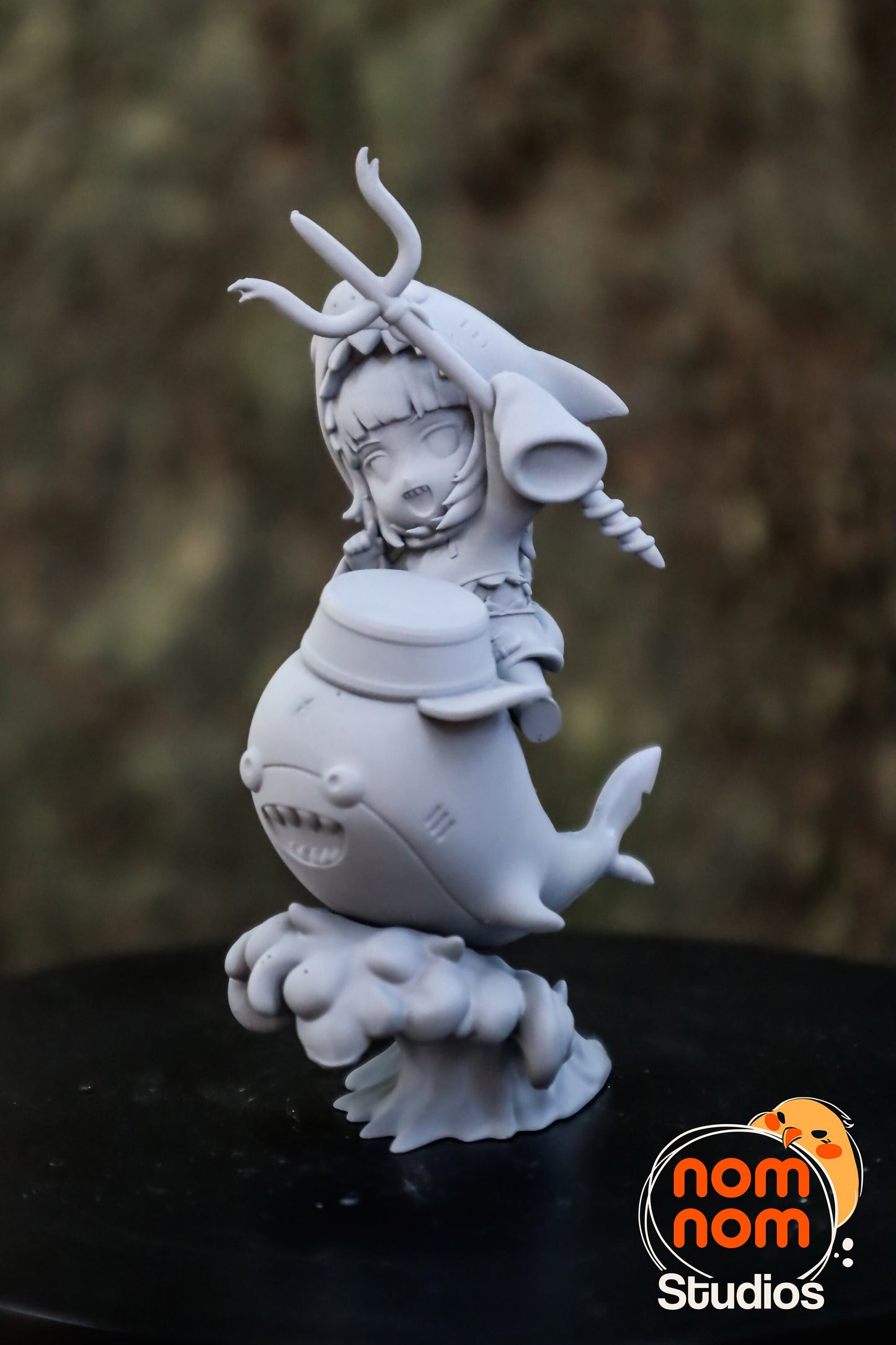 Chibi Sharky Virtual Youtuber | Resin Garage Kit Figure Fan Art Statue | Nomnom Figures