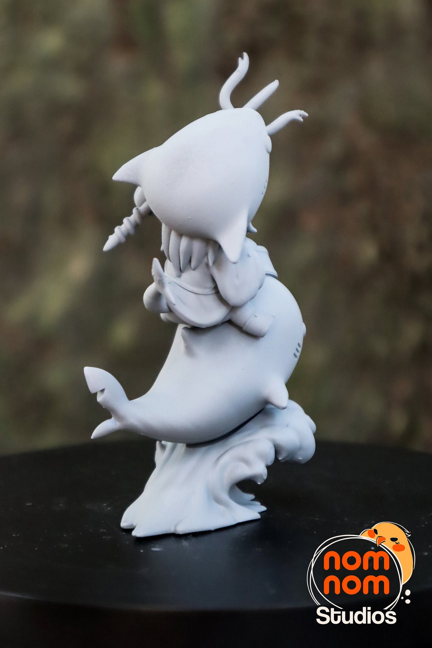 Chibi Sharky Virtual Youtuber | Resin Garage Kit Figure Fan Art Statue | Nomnom Figures
