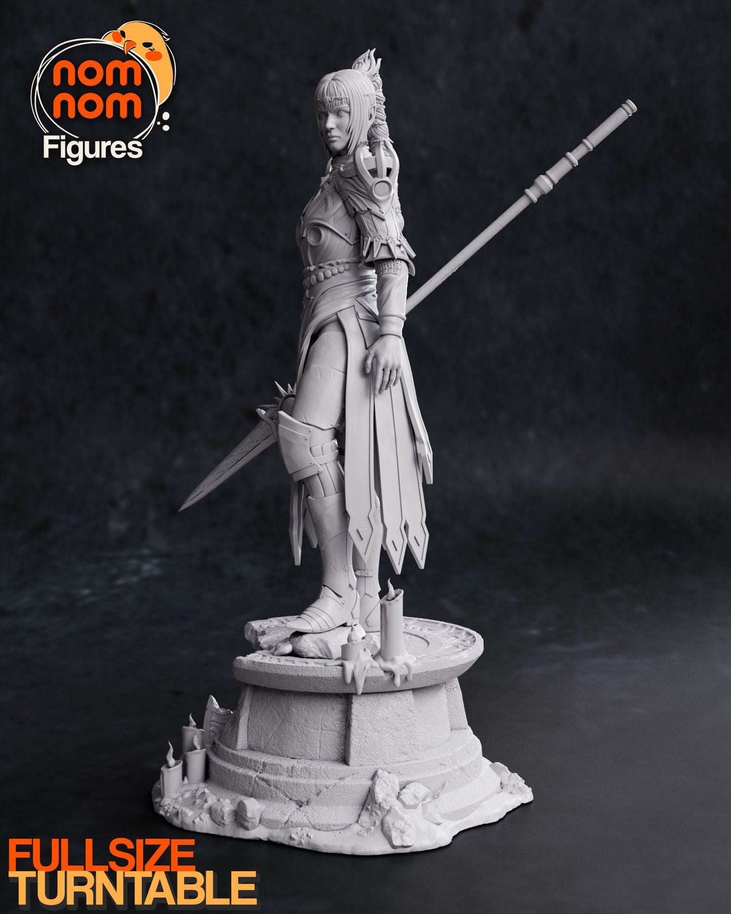 Cleric of Shar | Resin Garage Kit Figure D&D Game Fan Art | Nomnom Figures