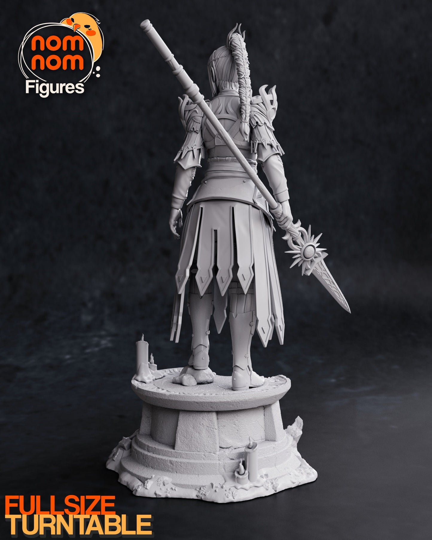 Cleric of Shar | Resin Garage Kit Figure D&D Game Fan Art | Nomnom Figures