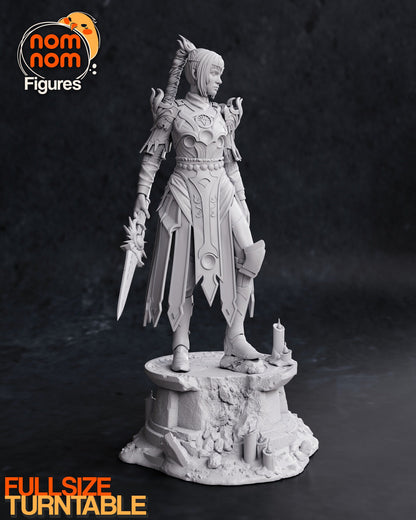 Cleric of Shar | Resin Garage Kit Figure D&D Game Fan Art | Nomnom Figures