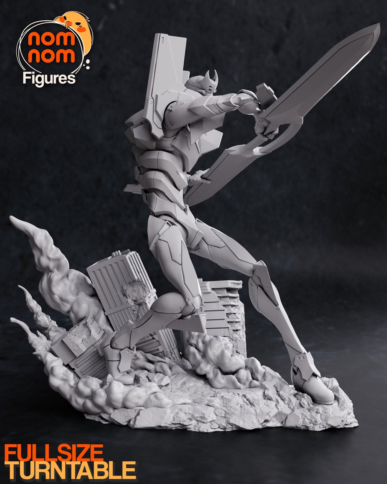 Production Model Unit | Resin Garage Kit Figure Anime Fan Art | Nomnom Figures