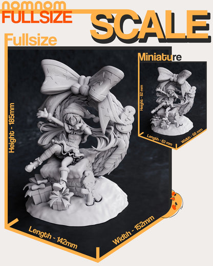 Christmas Cutie | Resin Garage Kit Figure Nomnom Original Character | Nomnom Figures