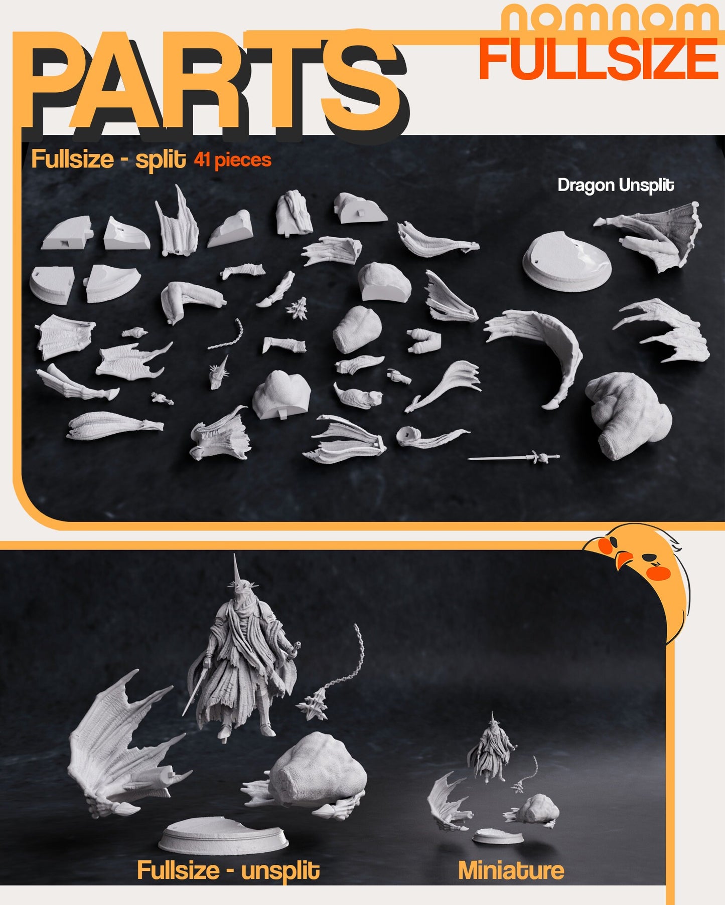 Witch King of Angmar | Resin Garage Kit Figure Movie Book Fan Art | Nomnom Figures