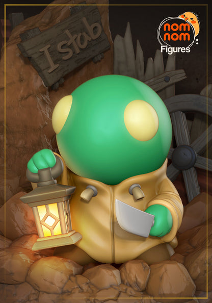 Chibi Stabby Guy | Resin Garage Kit Figure Video Game Fan Art | Nomnom Figures