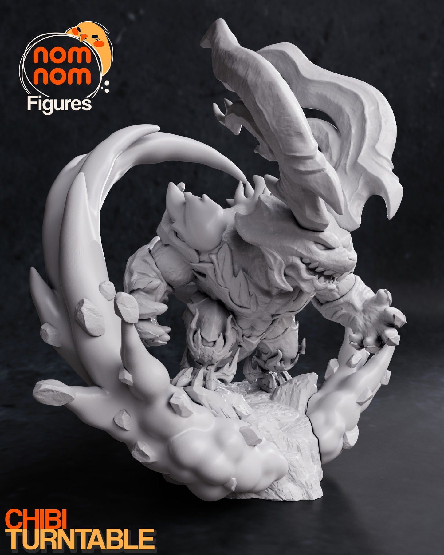 Chibi Fiery Esper | Resin Garage Kit Figure Video Game Fan Art | Nomnom Figures
