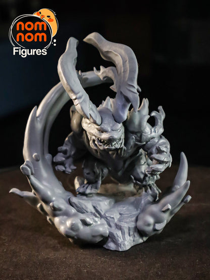 Chibi Fiery Esper | Resin Garage Kit Figure Video Game Fan Art | Nomnom Figures