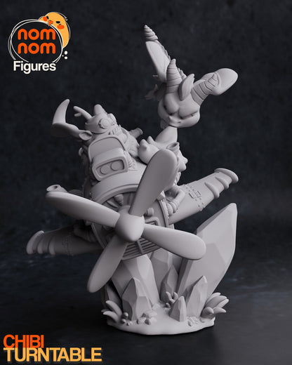 Chibi Mischievous Dragon | Resin Garage Kit Figure Video Game Fan Art | Nomnom Figures