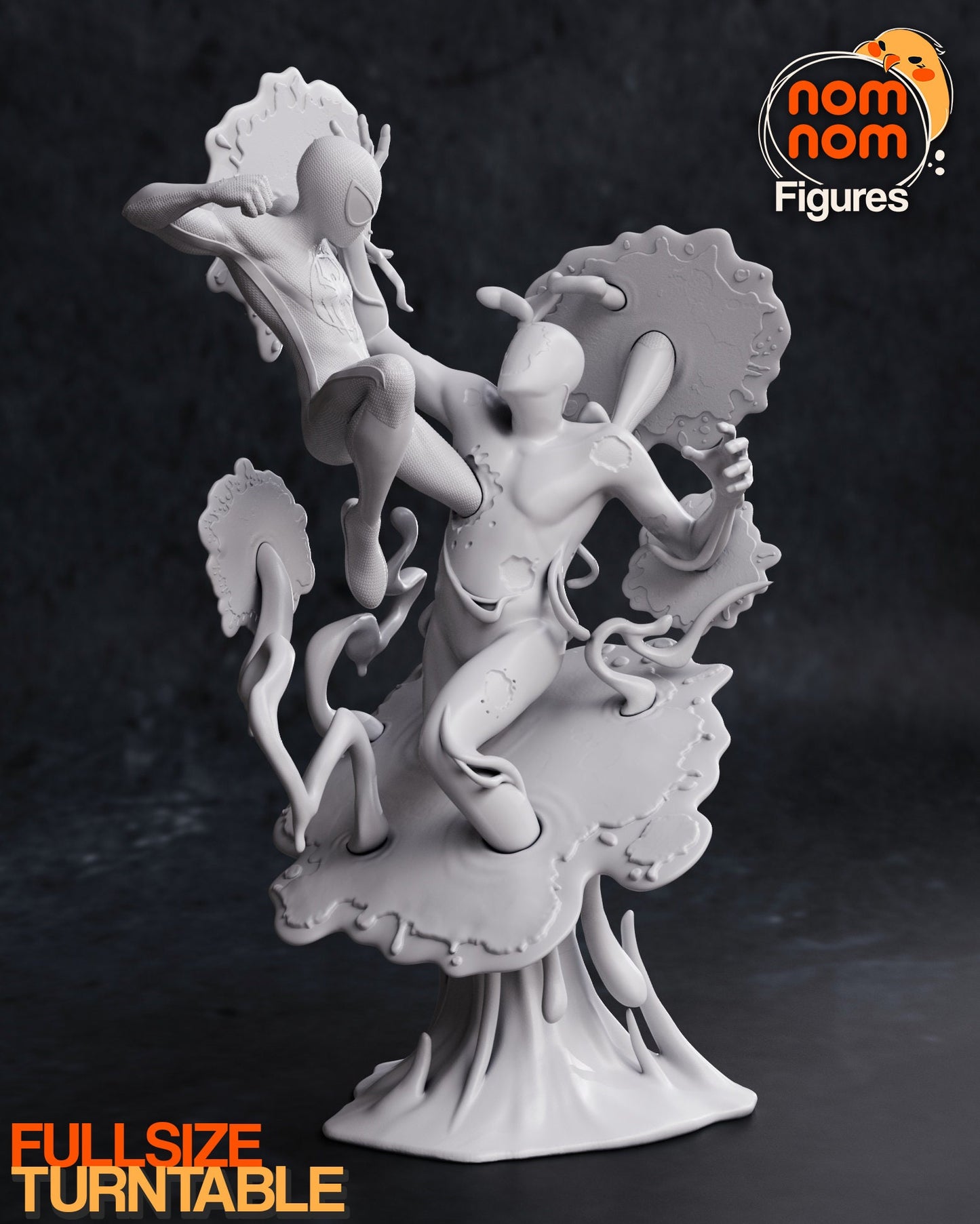 Spider Fighting Villain | Resin Garage Kit Figure Movie Comic Fan Art | Nomnom Figures