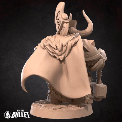 Dwarf King | TABLETOP SCALE | TTRPG Miniature | Bite the Bullet | Unpainted, Unplated Resin 8k