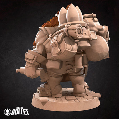 Dwarf Mortar Team | TABLETOP SCALE | TTRPG Miniature | Bite the Bullet | Unpainted, Unplated Resin 8k