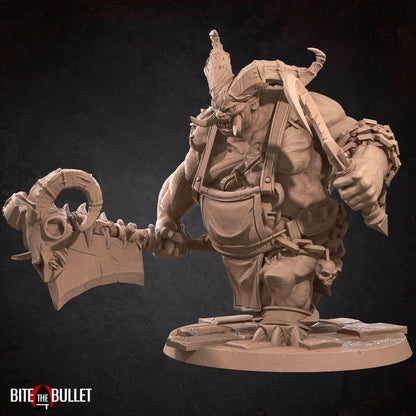 Flesh Carver, Demon | TABLETOP SCALE | TTRPG Miniature | Bite the Bullet | Unpainted, Unplated Resin 8k