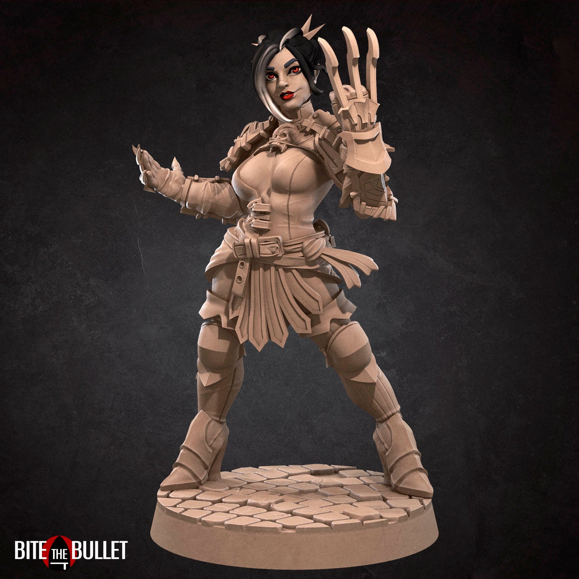 Bullet Hell, Hero Assassin | TABLETOP SCALE | D&D TTRPG Miniature | Bite the Bullet | Unpainted, Unplated Resin 8k