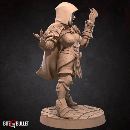 Bullet Hell, Hero Assassin | TABLETOP SCALE | D&D TTRPG Miniature | Bite the Bullet | Unpainted, Unplated Resin 8k