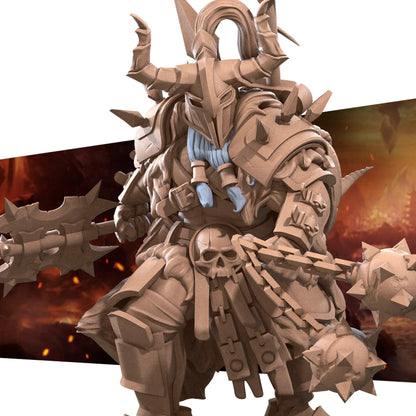 Bullet Hell, Hero Barbarian, Male | TABLETOP SCALE | D&D TTRPG Miniature | Bite the Bullet | Unpainted, Unplated Resin 8k