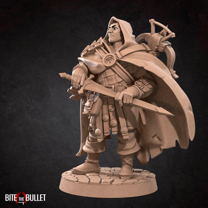 Bullet Hell, Hero Rogue | TABLETOP SCALE | D&D TTRPG Miniature | Bite the Bullet | Unpainted, Unplated Resin 8k