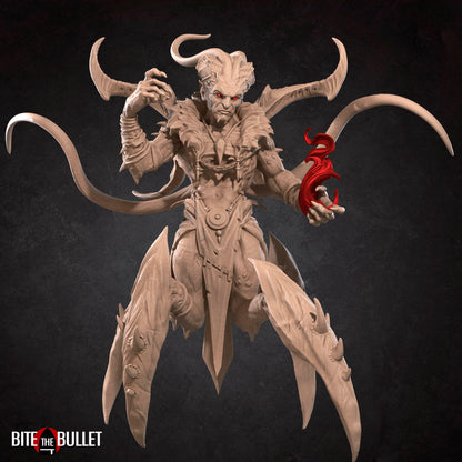 Lord of Destruction, Demon | TABLETOP SCALE | TTRPG Miniature | Bite the Bullet | Unpainted, Unplated Resin 8k