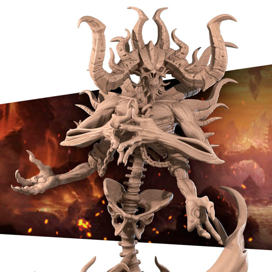 Lord of Hatred, Demon | TABLETOP SCALE | TTRPG Miniature | Bite the Bullet | Unpainted, Unplated Resin 8k
