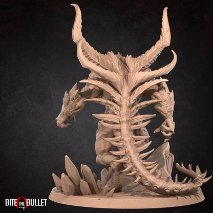 Lord of Terror, Demon | TABLETOP SCALE | TTRPG Miniature | Bite the Bullet | Unpainted, Unplated Resin 8k