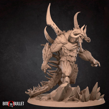 Lord of Terror, Demon | TABLETOP SCALE | TTRPG Miniature | Bite the Bullet | Unpainted, Unplated Resin 8k