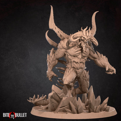 Lord of Terror, Demon | TABLETOP SCALE | TTRPG Miniature | Bite the Bullet | Unpainted, Unplated Resin 8k