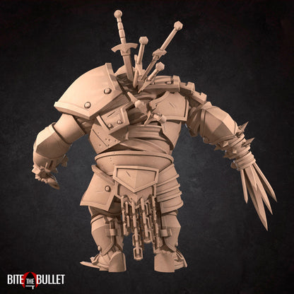 Necromancer Iron Golem | TABLETOP SCALE | TTRPG Miniature | Bite the Bullet | Unpainted, Unplated Resin 8k