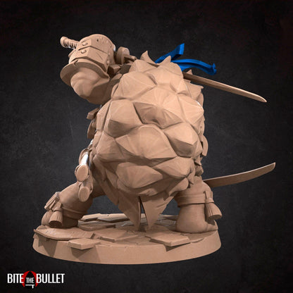 Tortle Ninjas Set | TABLETOP SCALE | D&D TTRPG Miniature | Bite the Bullet | Unpainted, Unplated Resin 8k