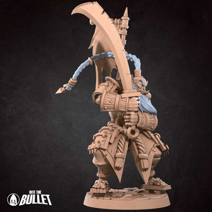 Orc Swordmaster | TABLETOP SCALE | D&D TTRPG Miniature | Bite the Bullet | Unpainted, Unplated Resin 8k