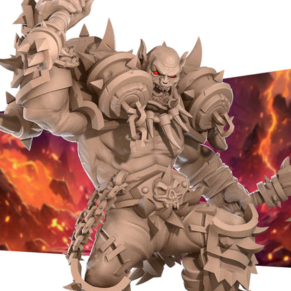 Orc Warrior | TABLETOP SCALE | D&D TTRPG Miniature | Bite the Bullet | Unpainted, Unplated Resin 8k