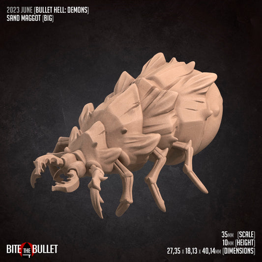 Sand Maggots Set | TABLETOP SCALE | D&D TTRPG Miniature | Bite the Bullet