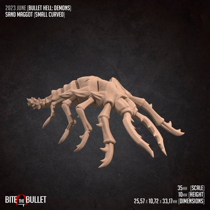 Sand Maggots Set | TABLETOP SCALE | D&D TTRPG Miniature | Bite the Bullet