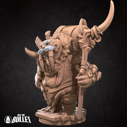 Walrus Mead Vendor | TABLETOP SCALE | D&D TTRPG Miniature | Bite the Bullet | Unpainted, Unplated Resin 8k