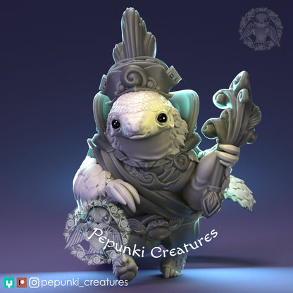 Pangolin Royalty | Tabletop or Display Scale | D&D Humblewood TTRPG Miniature | Pepunki Creatures