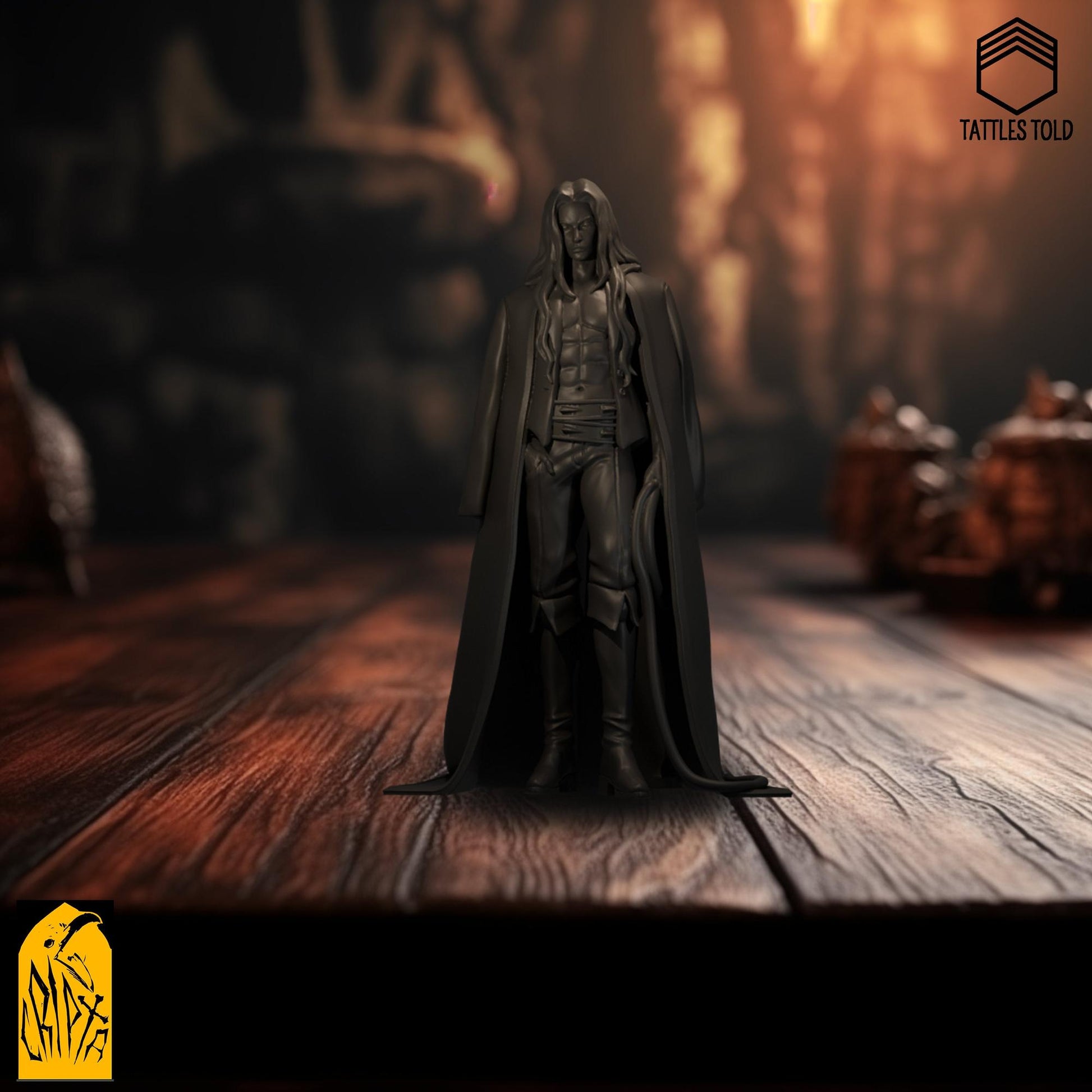 Viego, Half Vampire Dhampir | Tabletop, Display Scale, Bust | TTRPG D&D Miniature | Cripta Studios