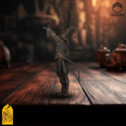 Mr. Kite, Court Jester Clown | Tabletop or Display Scale | TTRPG D&D Miniature | Cripta Studios