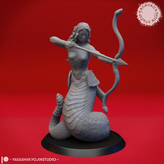 Medusa | TABLETOP SCALE | TTRPG Monster Miniature | Yasashii Kyojin Studio