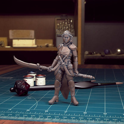 DnD Heroes Elf Fighters | TABLETOP SCALE | D&D TTRPG Mini | TytanTroll Miniatures