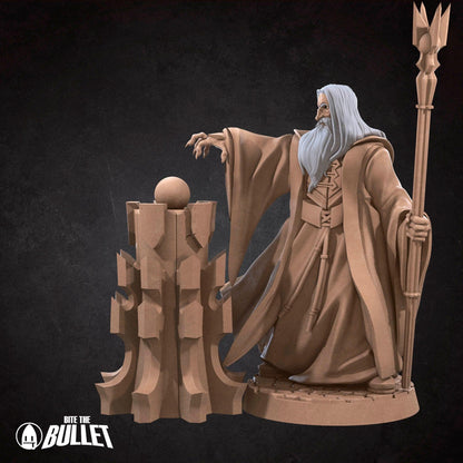 Bullet Rings, Dark Wizard | TABLETOP SCALE | TTRPG Miniature | Bite the Bullet | Unpainted, Unplated Resin 8k