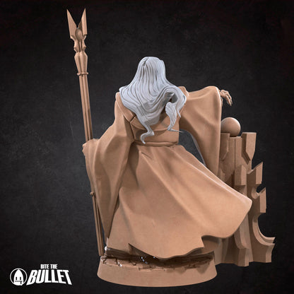 Bullet Rings, Dark Wizard | TABLETOP SCALE | TTRPG Miniature | Bite the Bullet | Unpainted, Unplated Resin 8k